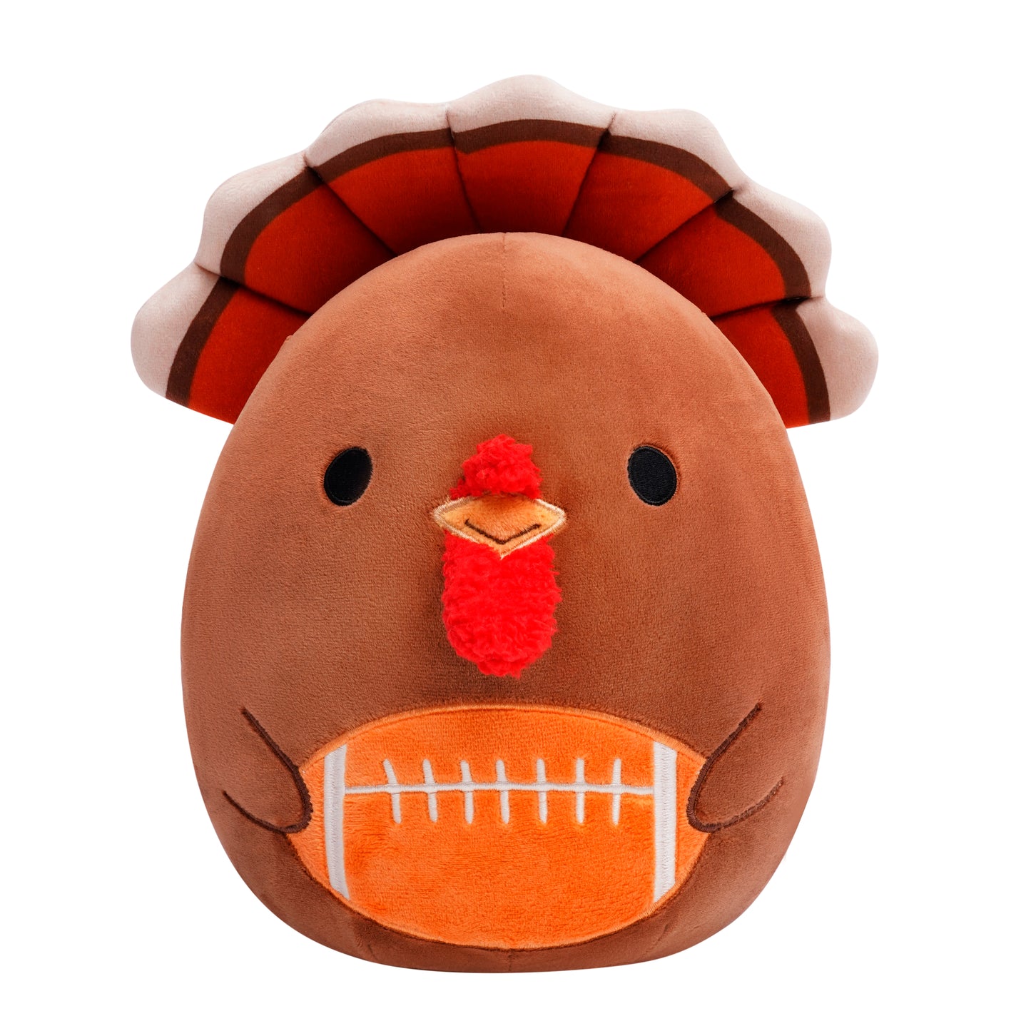 Turkey Ace Plush with Football Design for Thanksgiving 12in